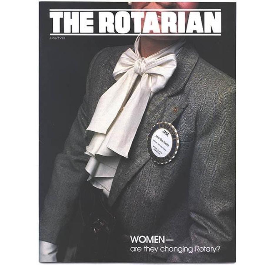 Who becomes the first female Rotary club president? - image 1